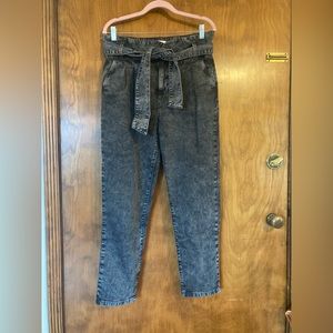 Sezane austin trousers in washed black